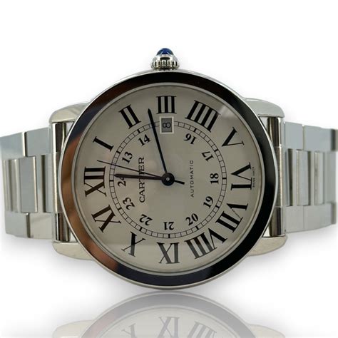 cartier ronde solo 42mm used|cartier 3802.